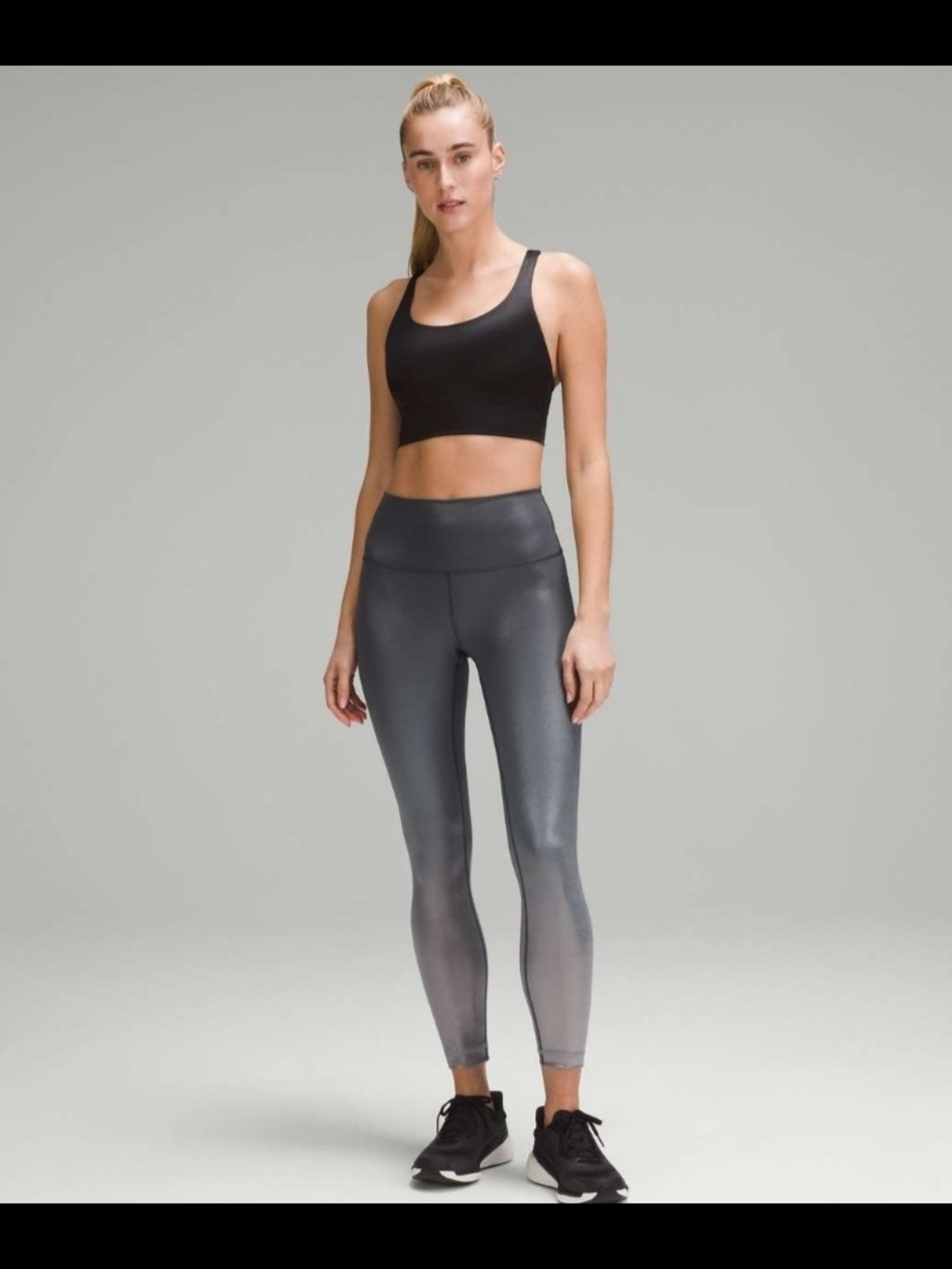 Lululemon Wunder Train High-Rise Tight 25"FoilGradient Foil Engineer Asphalt 10
